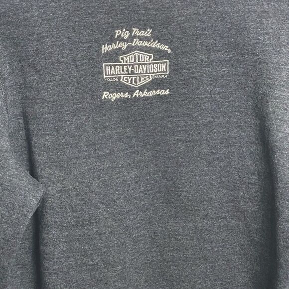 Harley Davidson Sweatshirt - M Grey Women's Rogers AR. Fits more like a small. - Picture 6 of 8